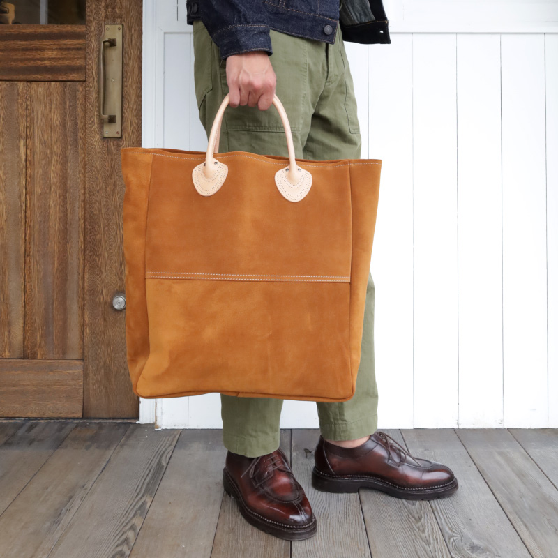 Bark Outsiders “OLD CARRY TOTE ” Suede×Natural – by CITRON