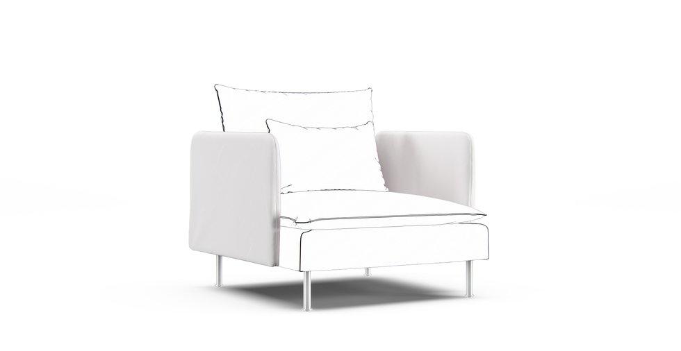 IKEA Soderhamn用ソファカバー - パフォーマンススリップカバー