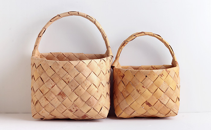 白樺かご/壁掛け・L COMFOTA 北欧雑貨店