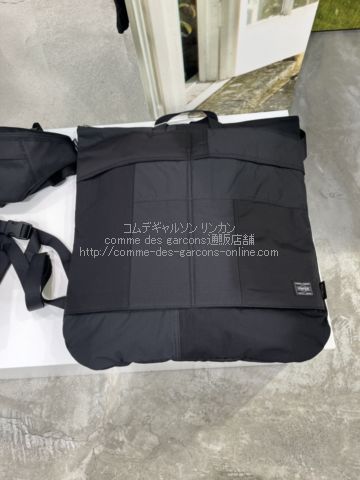 コムデギャルソンオム 限定ポーター パッチワーク ヘルメットバッグ
