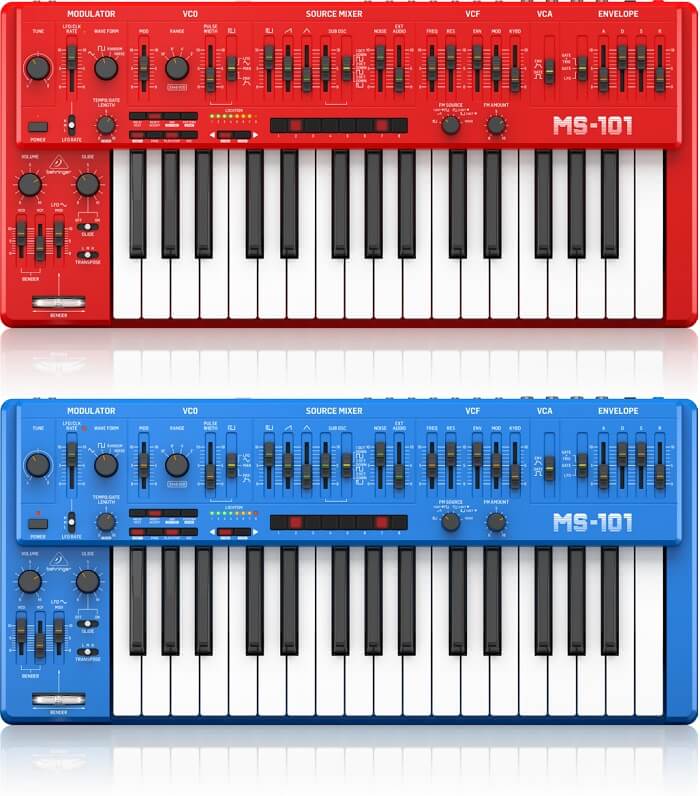 アナログシンセサイザーの名機、Roland SH-101を再現したBehringer「MS