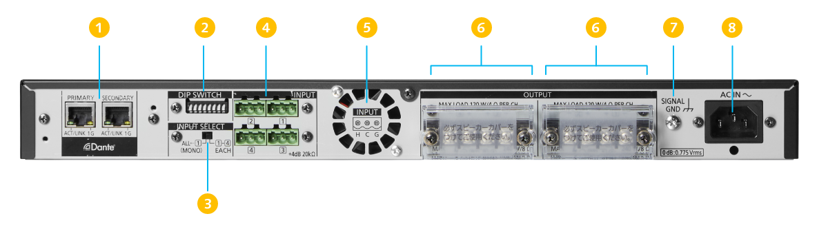 デジタルパワーアンプ WP-DD124・WP-DD124DAN - 製品一覧 - パワー