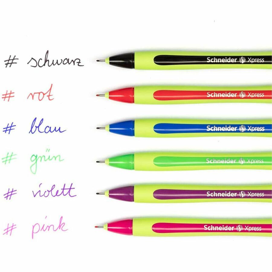 Schneider Xpress Fineliner Pen - 0.8 mm Fine Pen Point - Assorted