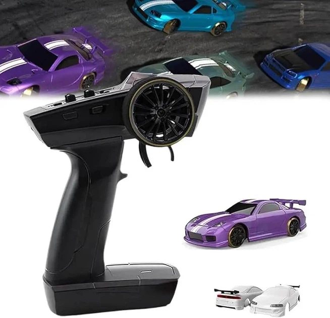 Мини дрифт машинка на радиоуправлении Turbo Racing C61 RC 1/76