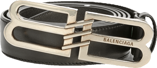 Balenciaga Men's BB Signature Belt BB Monogram Coated Canvas