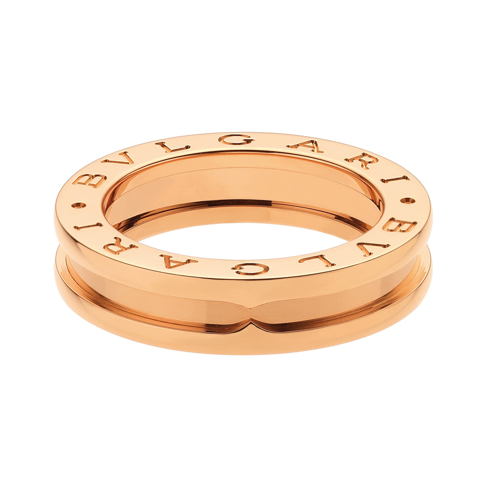 Bvlgari Jewelry 18k Rose Gold B.ZERO1 1 Band Ring - Size 6.25
