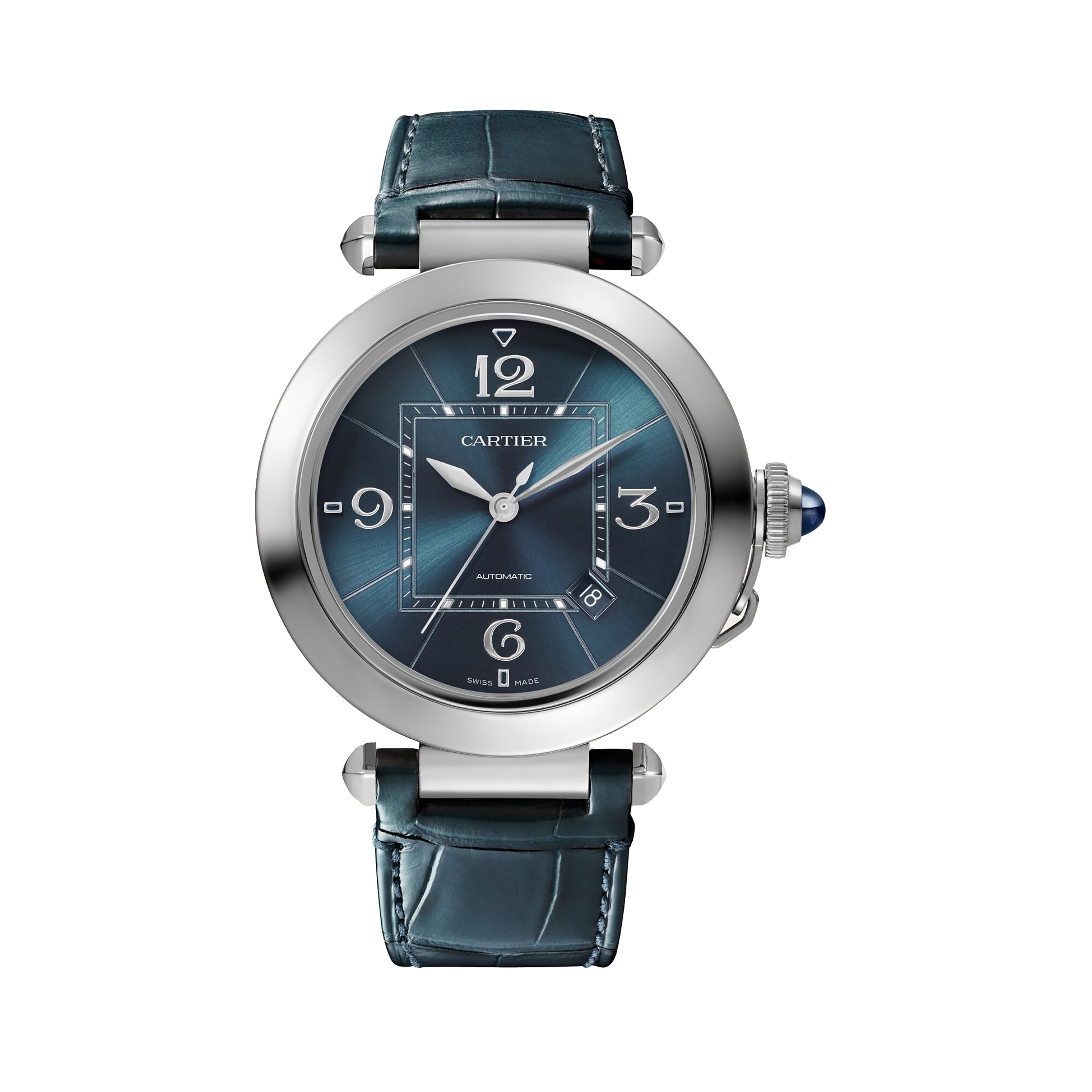 Cartier Pasha de Cartier watch, 41 mm, mechanical movement with