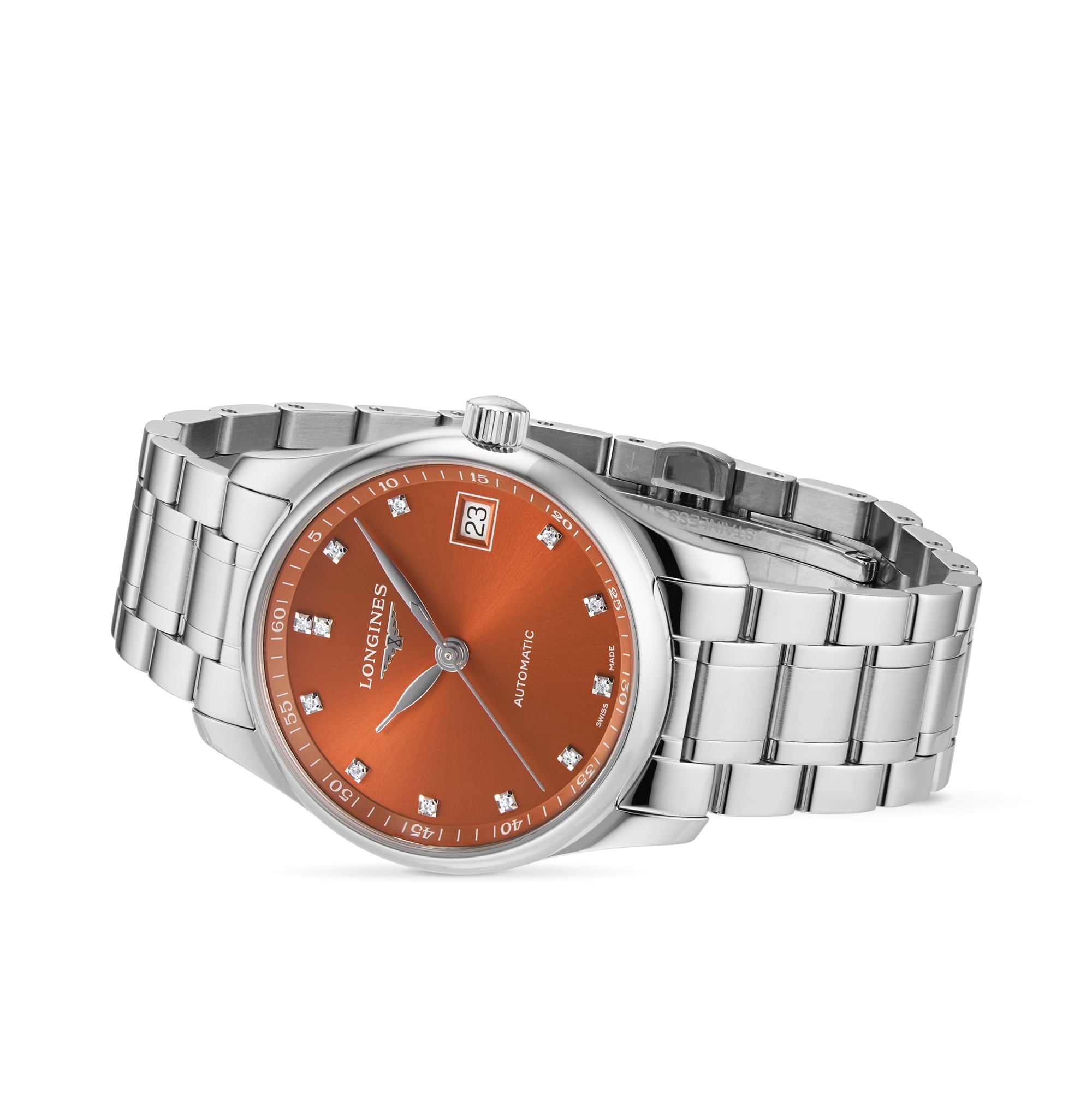 Longines Master Collection 34mm Ladies Watch Orange L23574086 | Mayors