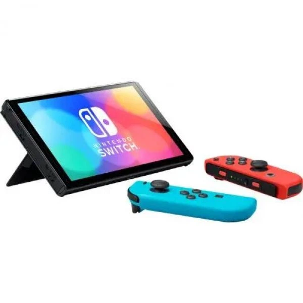 Nintendo Switch (OLED model) Neon Blue-Red + Игра The Legend of