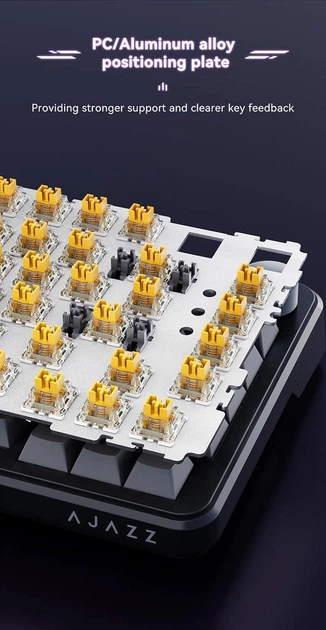 Игровая Клавиатура AJAZZ AK820 MAX White-Purple Магнитные Свитчи