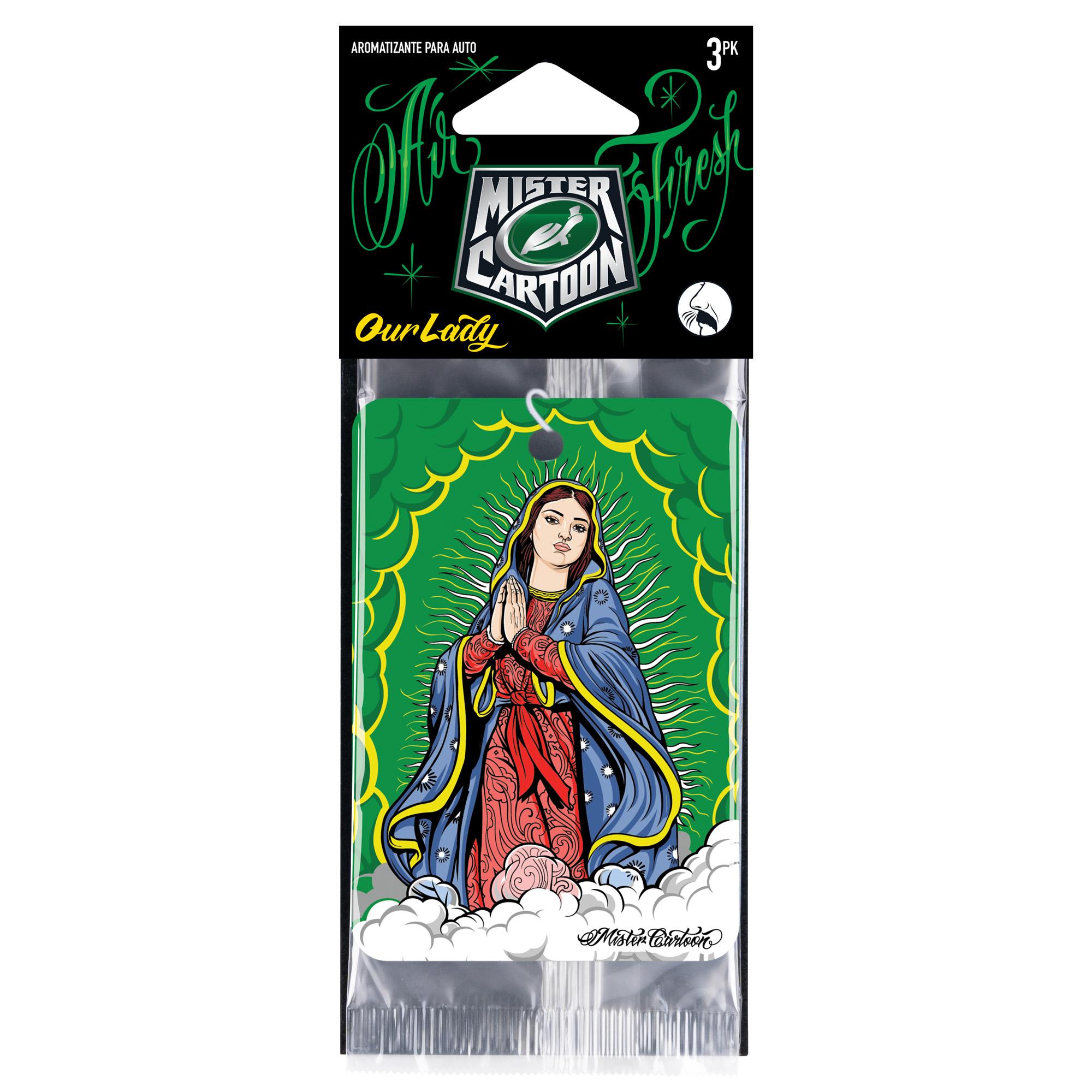 Turtle Wax Mister Cartoon Our Lady of Guadalupe Scent Hanging Air