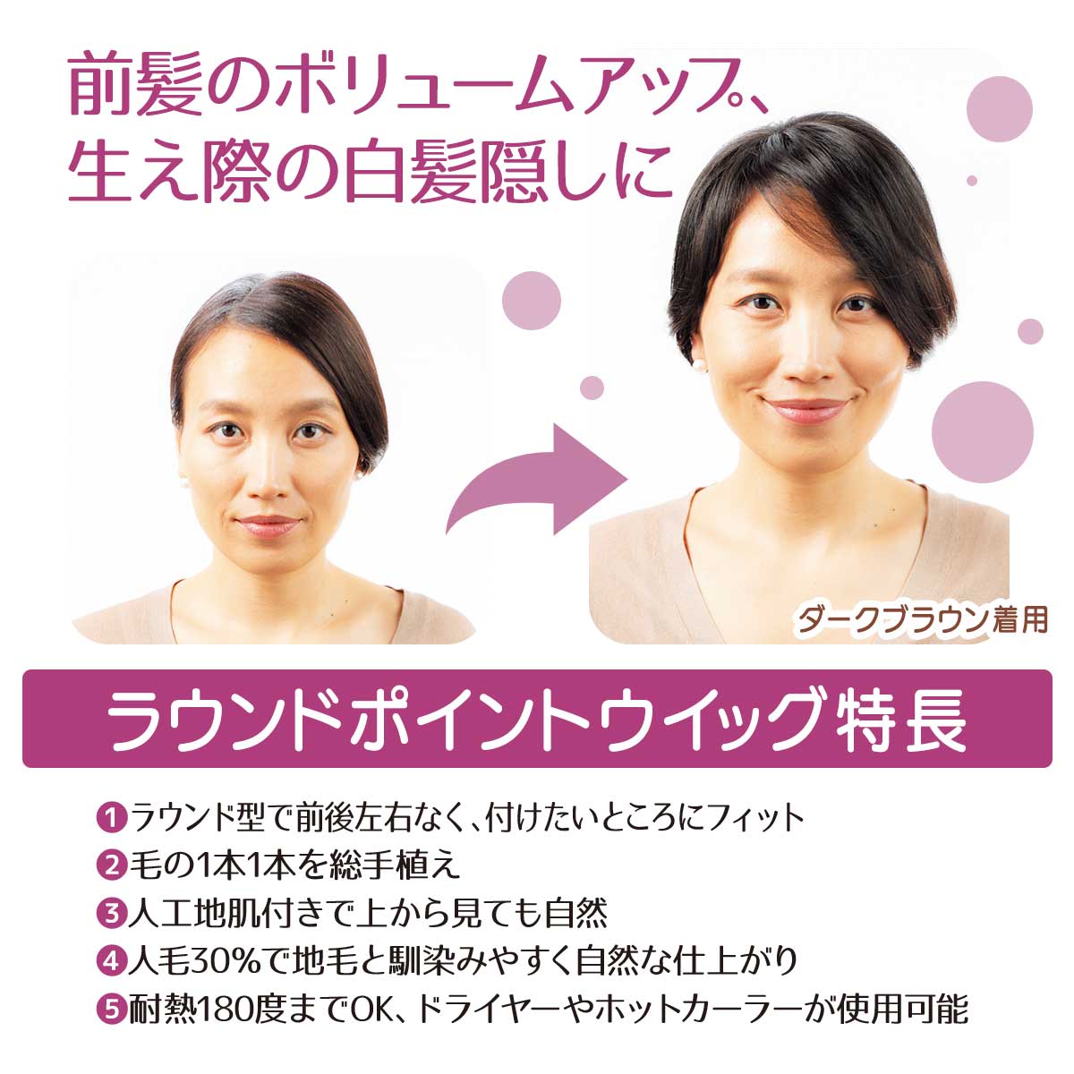 公式】 【終】【完売】銀座サロンKAZUEウィッグ(ラウンドポイント