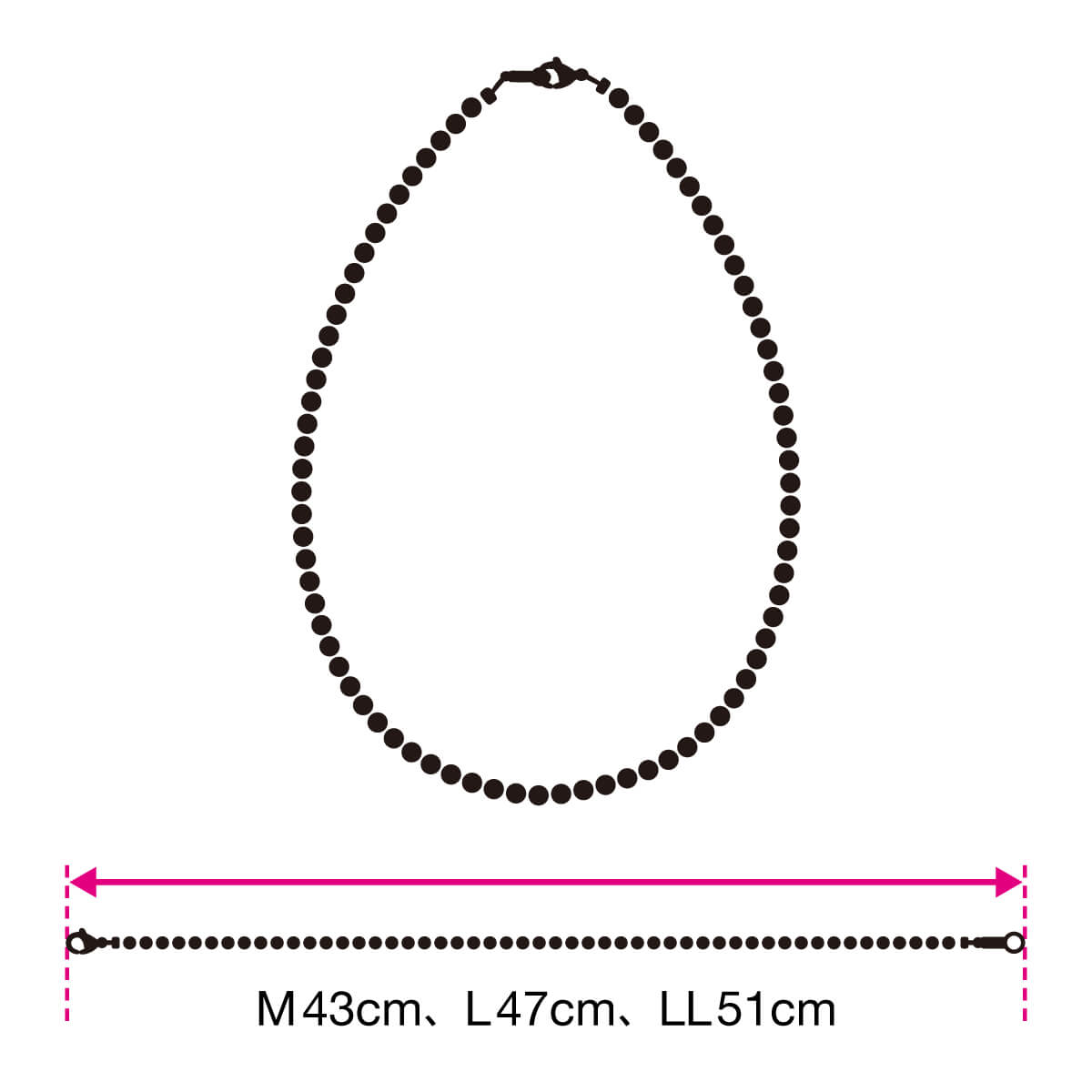 コラントッテ ネックレス LUCE α Matte（ルーチェ アルファ マット