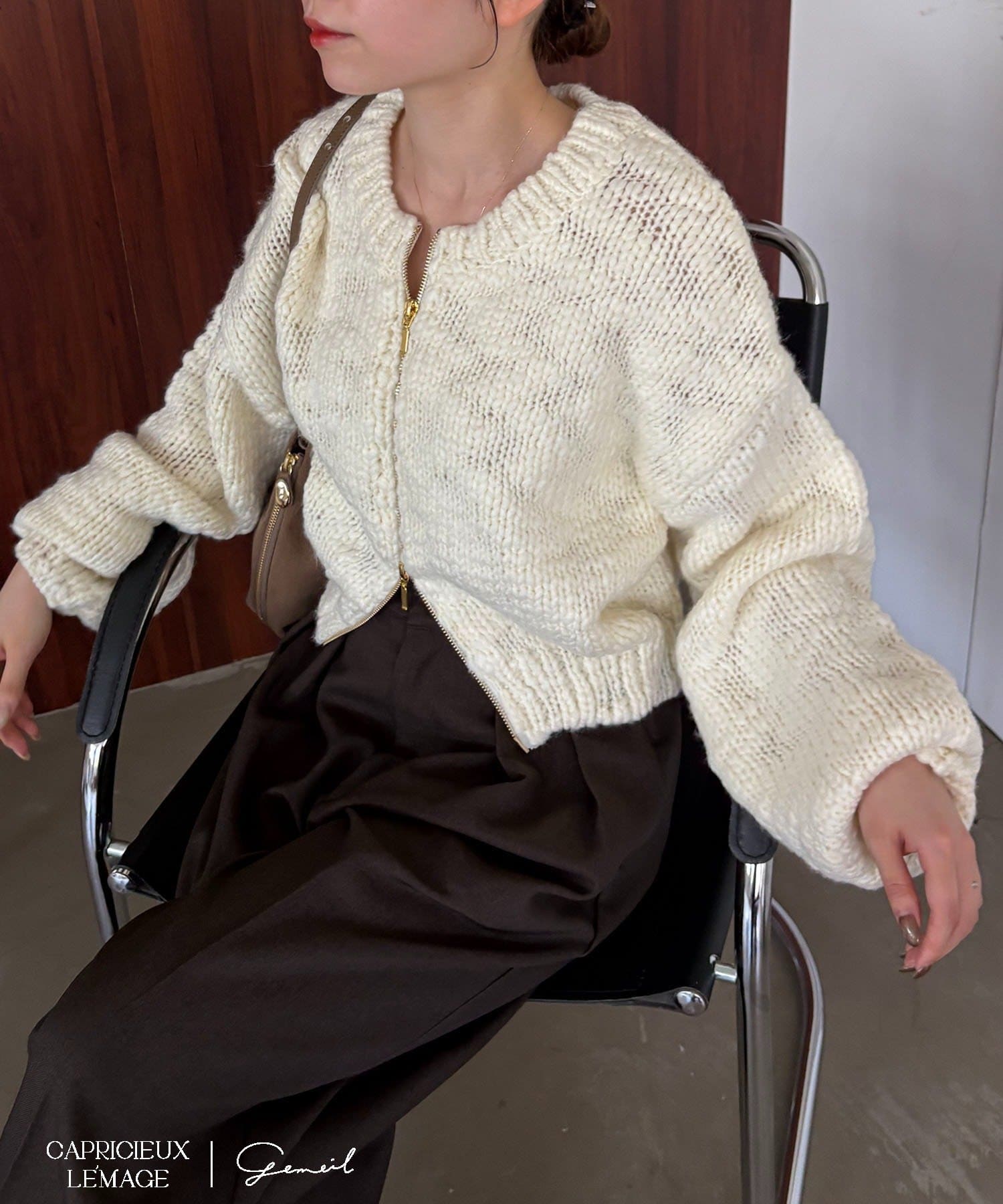 LE'MAGE×gemeilコラボ】スラブジップカーディガン | CAPRICIEUX LE