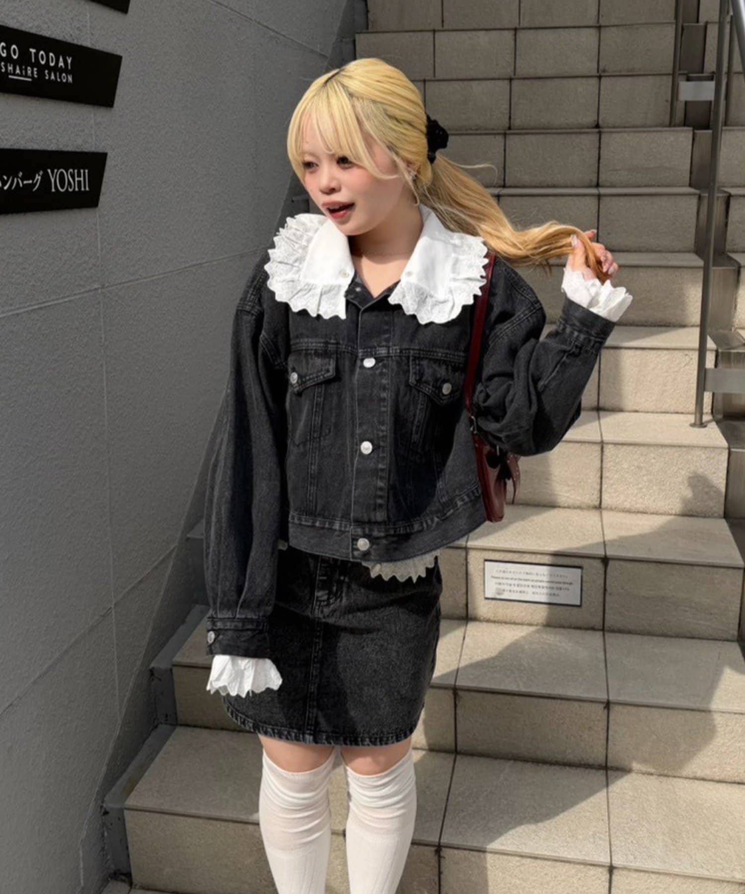 RMAF】レース取り外し可能！BIG衿Gジャン | NICE CLAUP / OLIVE des