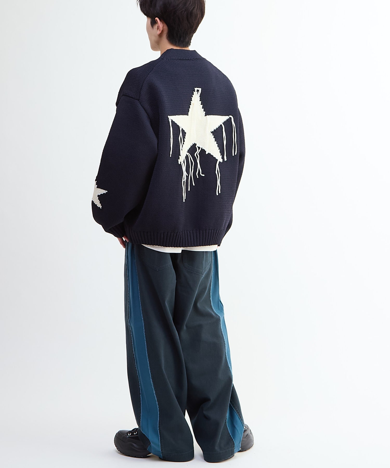 STAR☆ FRINGE KNIT CARDIGAN｜CONVERSE TOKYO (コンバーストウキョウ