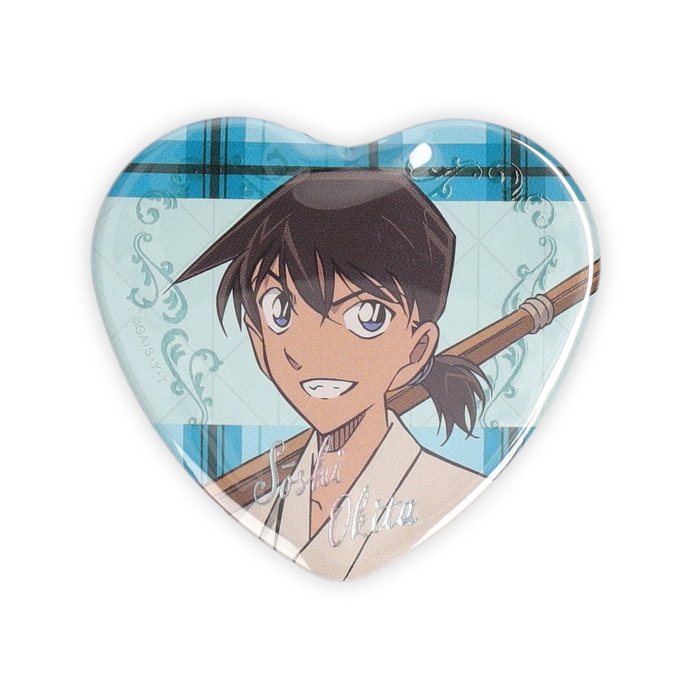 名探偵コナンプラザ ジュエリーハート缶バッジ 沖田総司