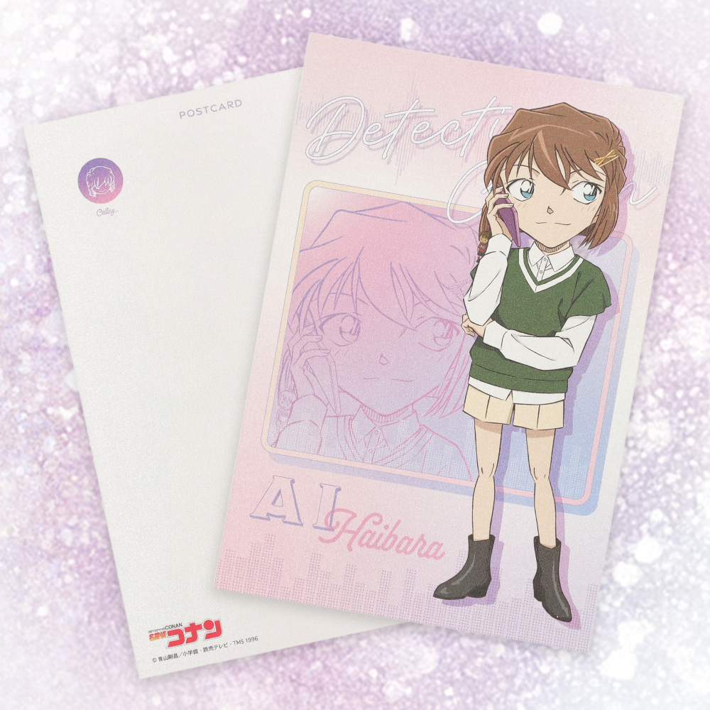 名探偵コナン ホログラム缶バッジ(電話シリーズ 灰原)