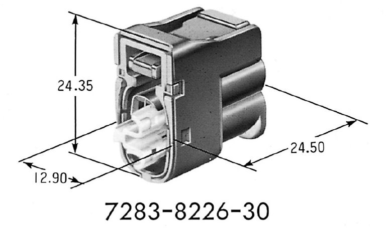 2.3II(090II) Connector Housing 2P Female│YAZAKI Connectors Catalog