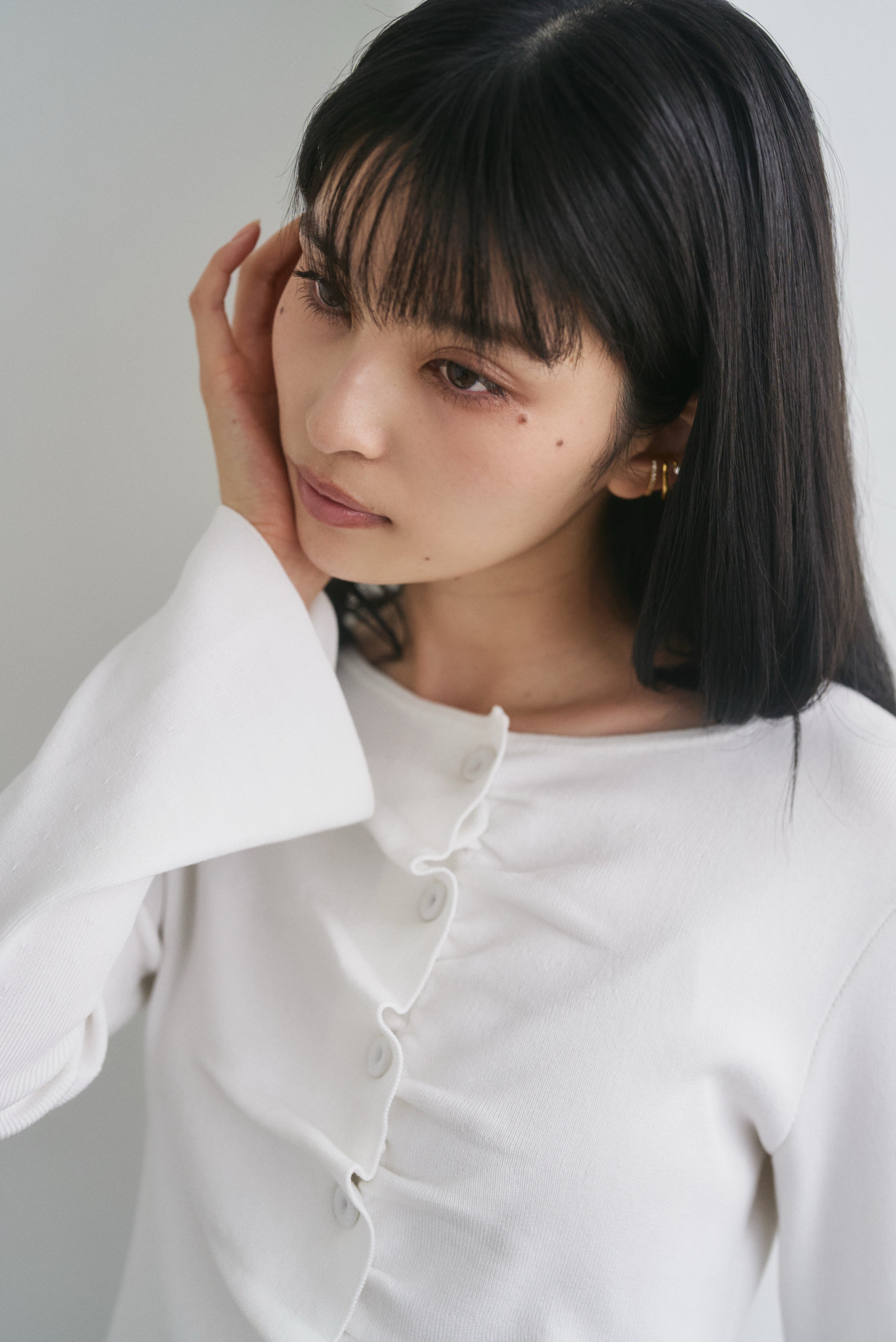 フロントタックギャザーニットトップス – CONNSE