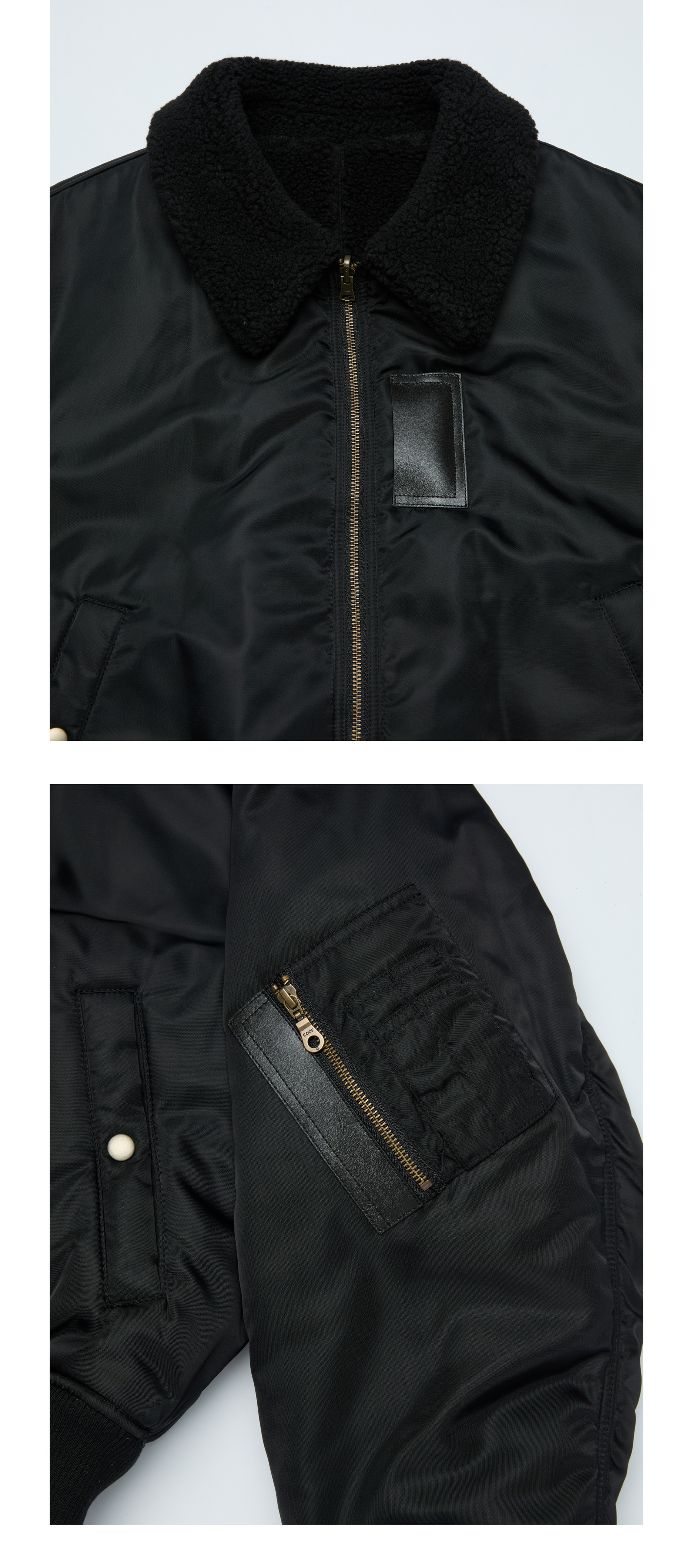 MUSINSA | COOR CWU Reversible Flight Bomber V.2 (Black)