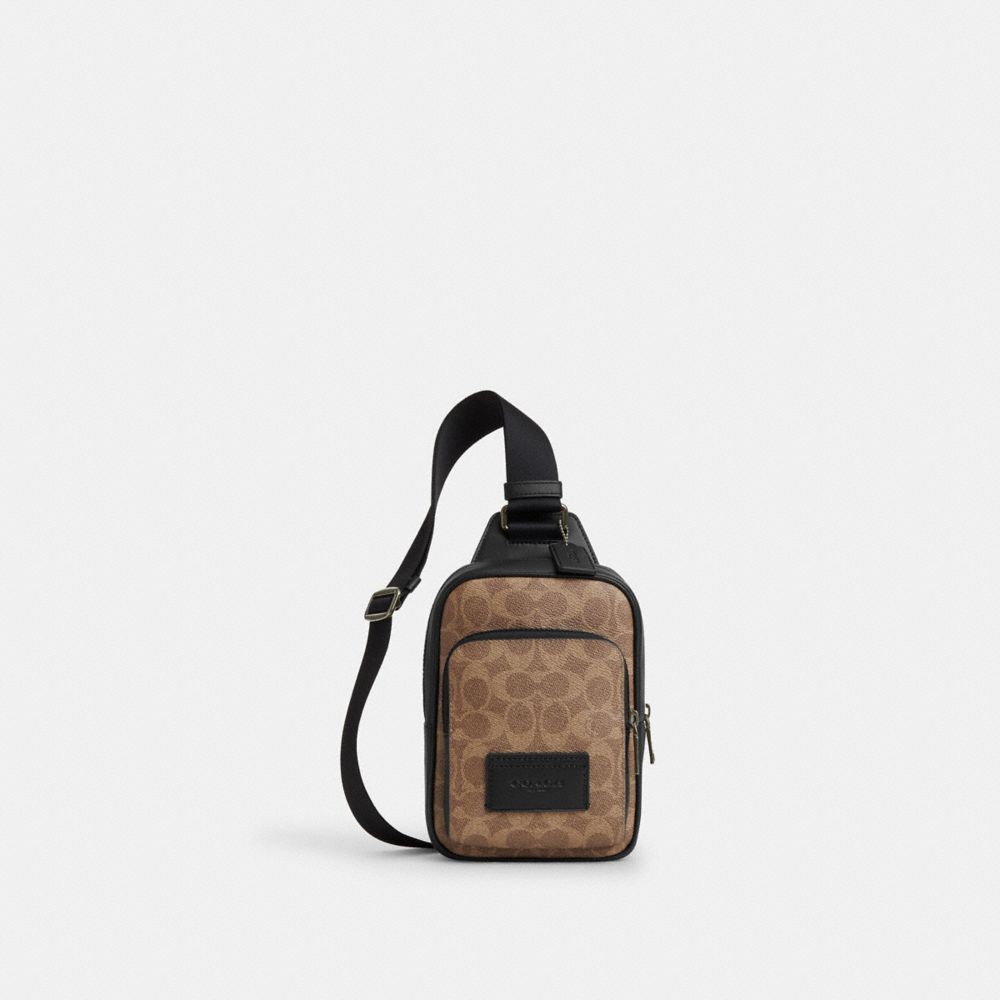 COACH® Outlet | Racer Sling Pack In Signature Canvas
