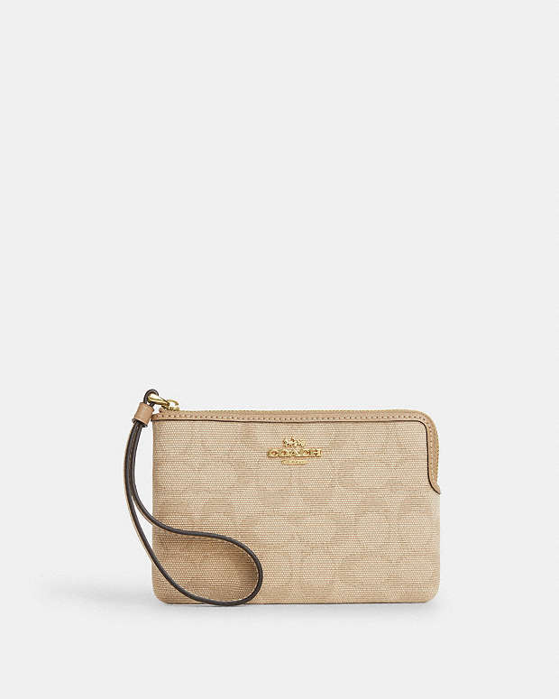 公式】コーチアウトレット | コーナー ジップ リストレット