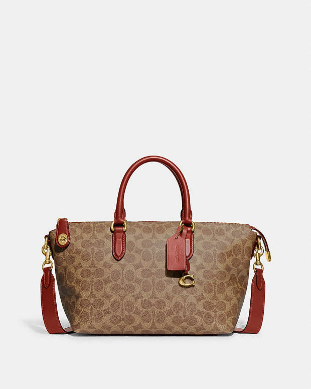 公式】COACH – コーチ | カラ サッチェル・シグネチャー キャンバス