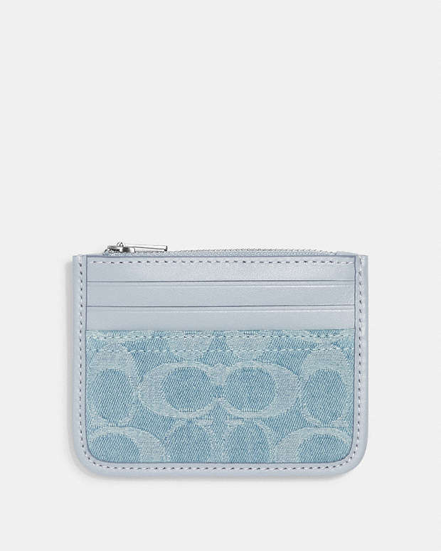 公式】COACH – コーチ | ジップ カード ケース・シグネチャー デニム