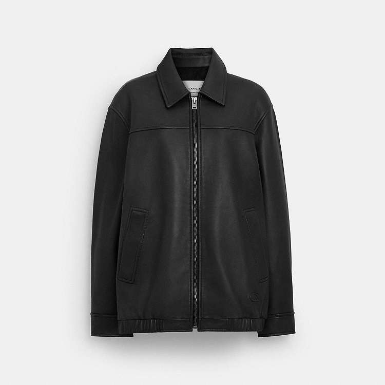 COACH® Outlet | Oversized Leather Jacket