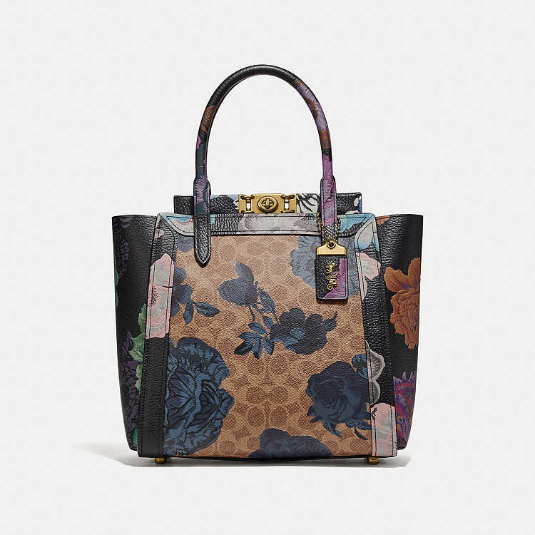 COACH® | Troupe Tote In Signature Canvas With Kaffe Fassett Print