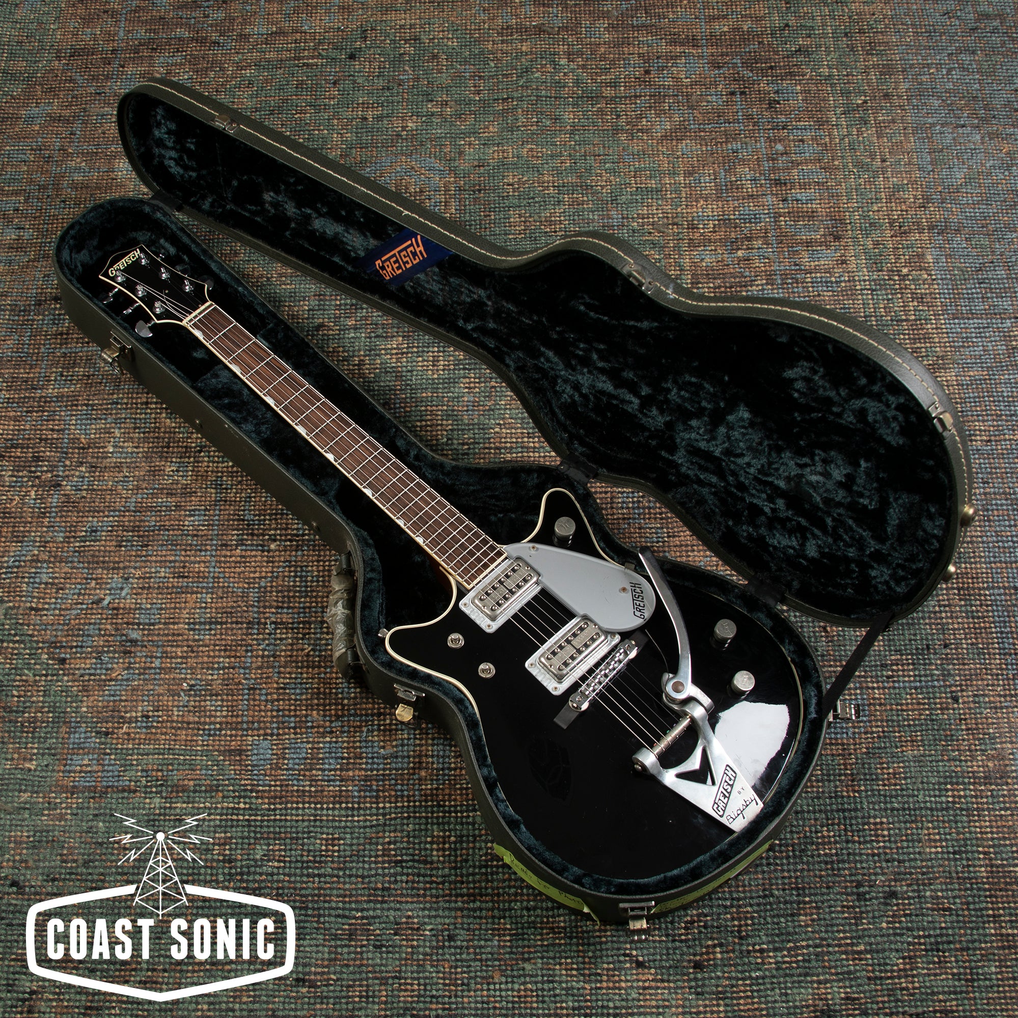 2001 Gretsch Duo Jet DC G6128T-1962 Made In Japan hardcase