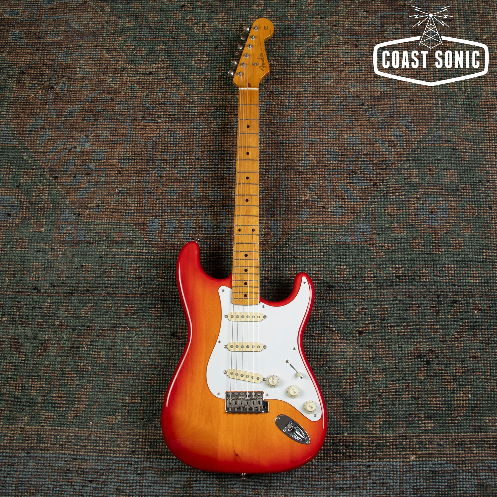 2012 Fender '57 Reissue Stratocaster ST57 Made in Japan - Cherry Sunbu