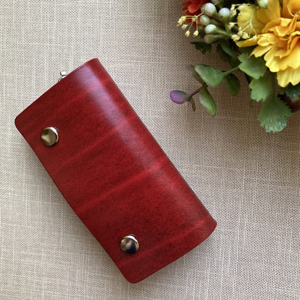 本革キーケース ルガトショルダー【レッド】 - Coco and Lala