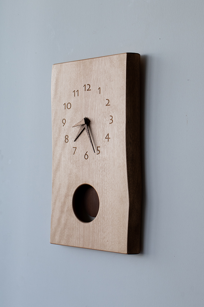 木の振り子時計mimi 水目桜1 mori to kurasu | cocochi ｜ 家具と服と