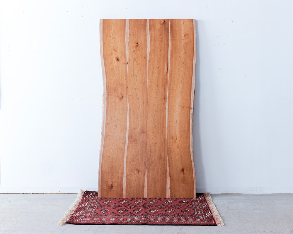 ホエビソザクラ(上溝桜) 4枚ハギテーブル天板 W1600 ONLY［送料込み