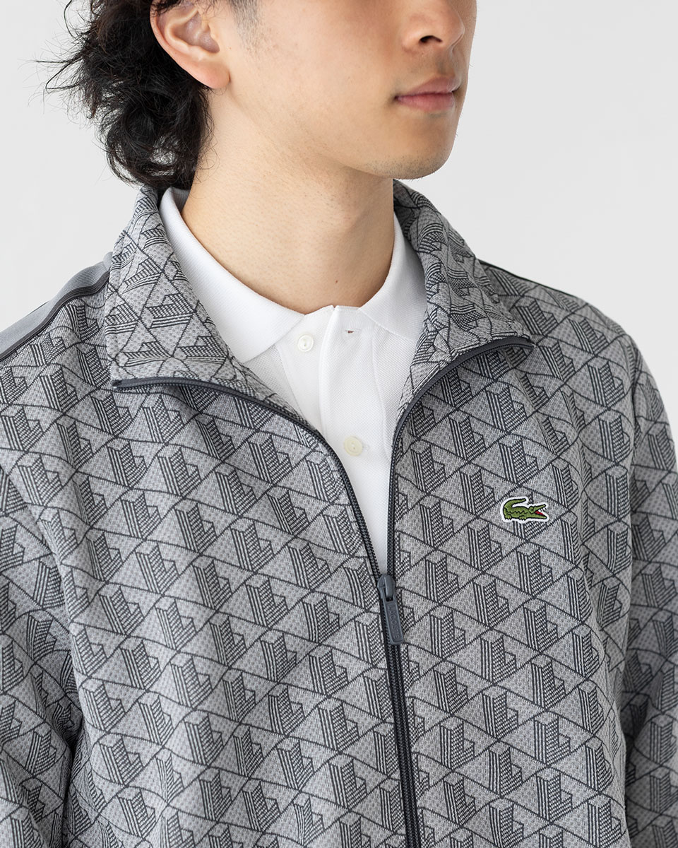 ラコステ モノグラム トラックスーツ 上下組 トラックジャケット