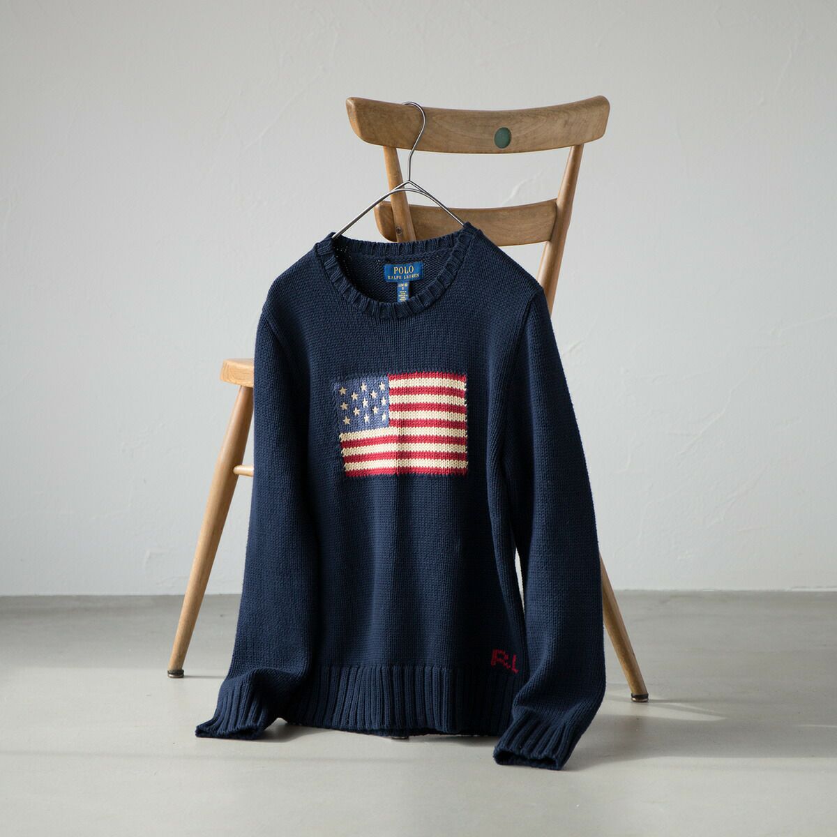 ポロ ラルフローレン ボーイズ 星条旗 コットン ニット POLO RALPH