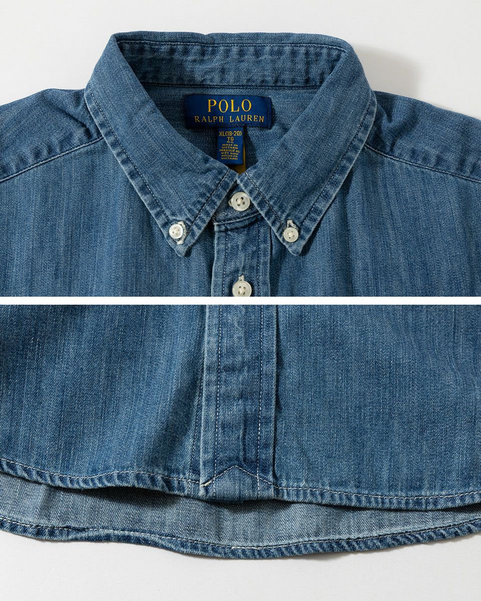ポロ ラルフローレン デニム シャンブレー ボタンダウン シャツ POLO