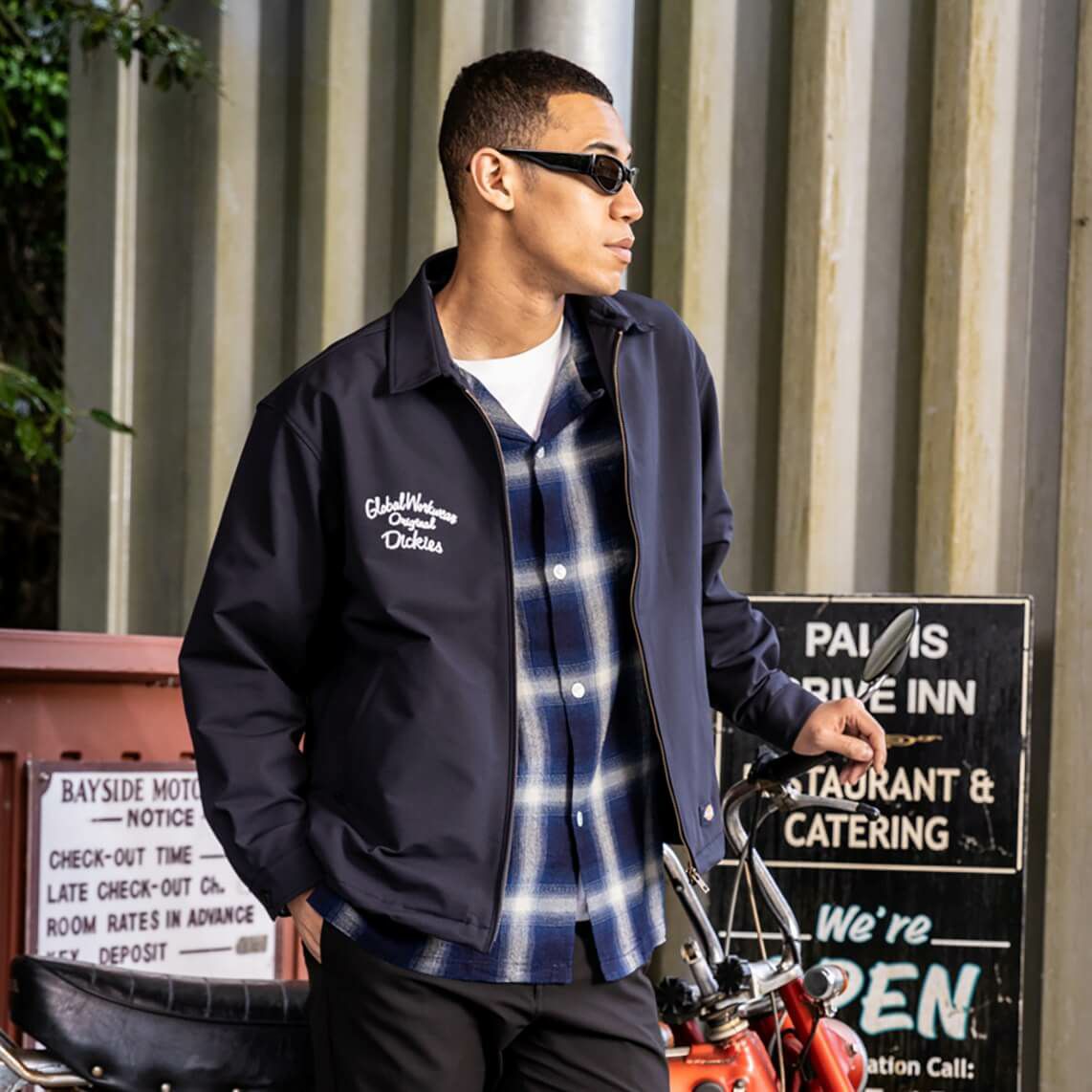 Dickies限定品】チェーン刺繍入り4WAYストレッチジャケット