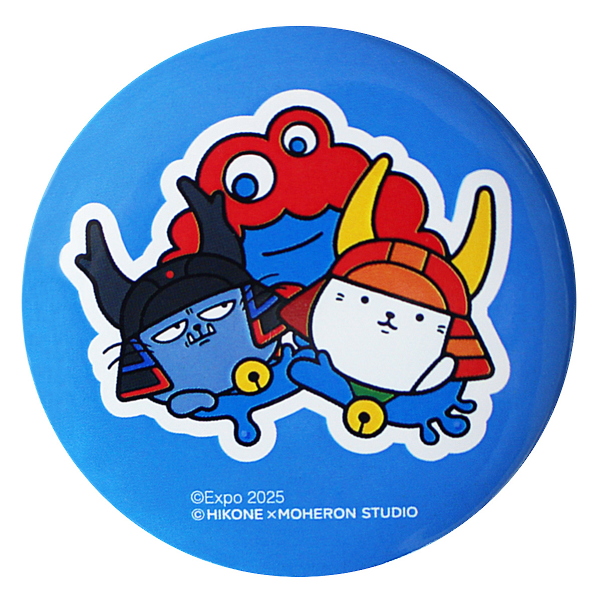 EXPO2025 ミャクミャク 【ひこにゃん・わるにゃんこ将軍】 缶バッジ04