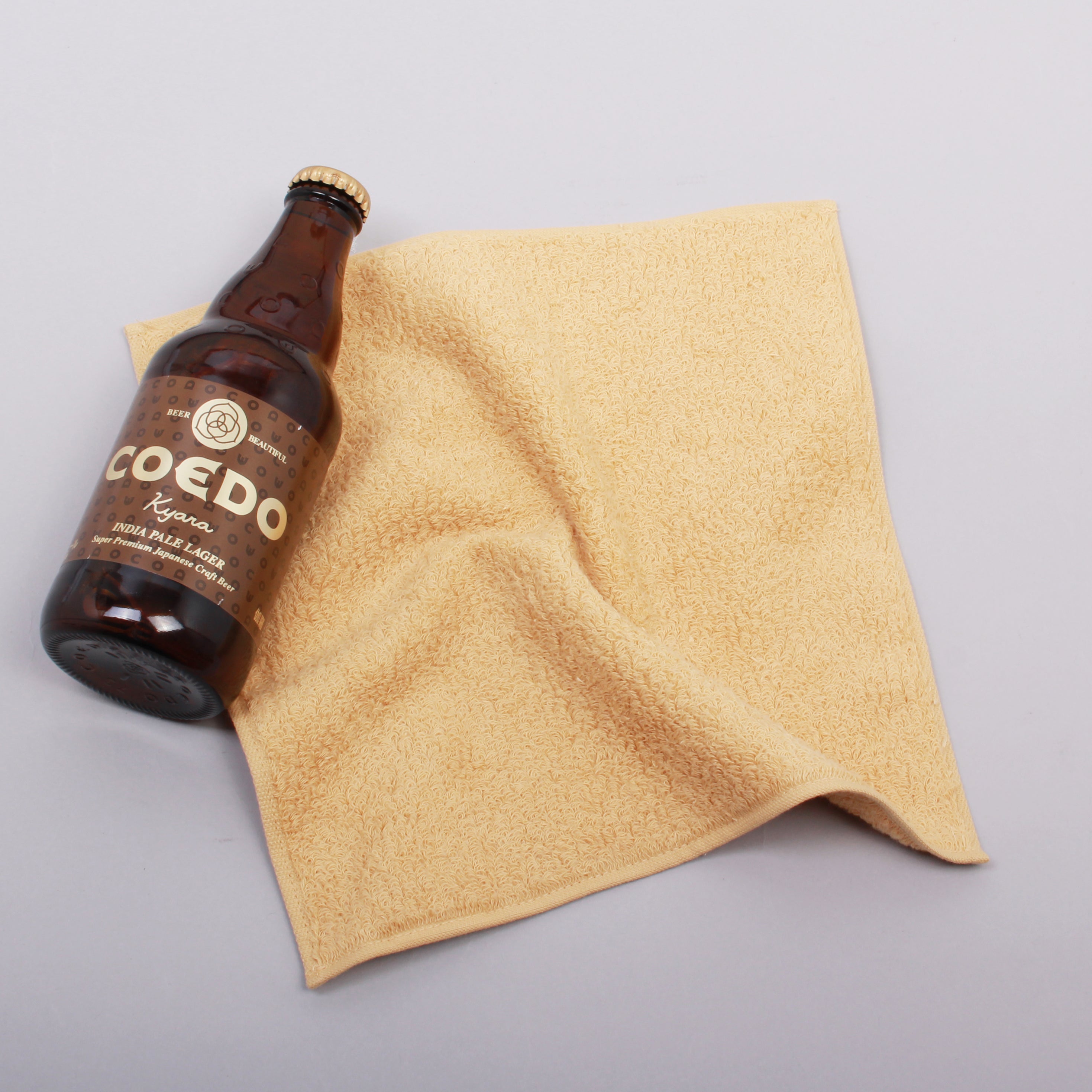 COEDO × WATANABE PILE beer-dye towel handkerchief – COEDO BREWERY
