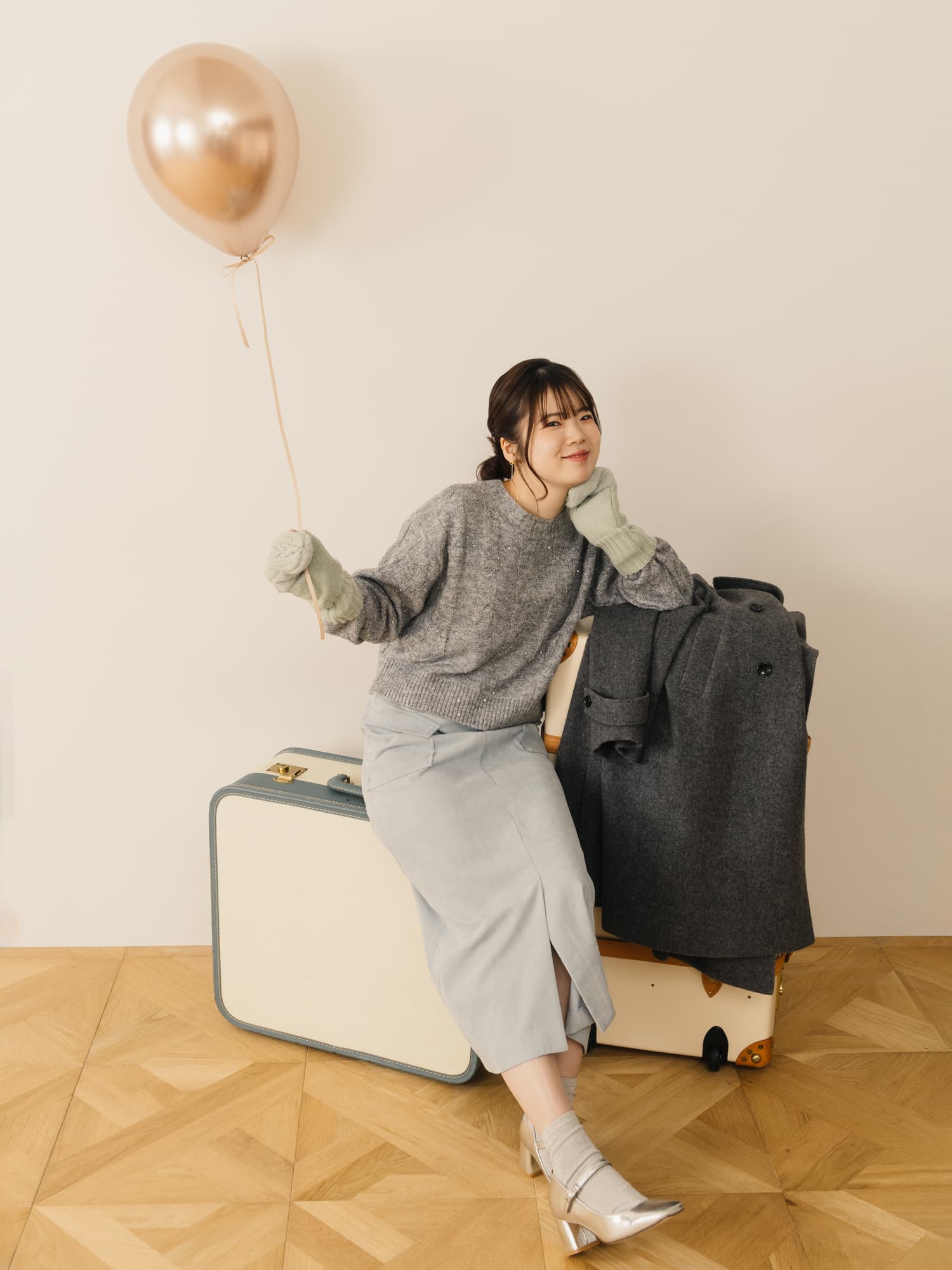 YUNA SANTA】ファーミックスニットグローブ | 小柄・低身長女性向け