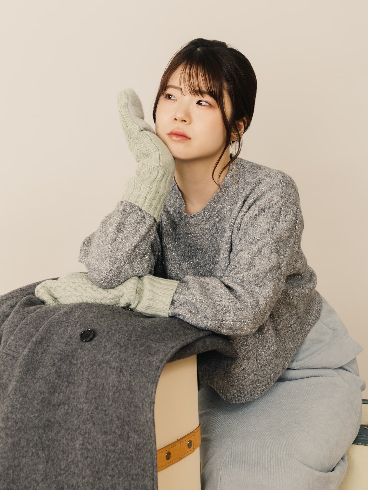 YUNA SANTA】ファーミックスニットグローブ | 小柄・低身長女性向け