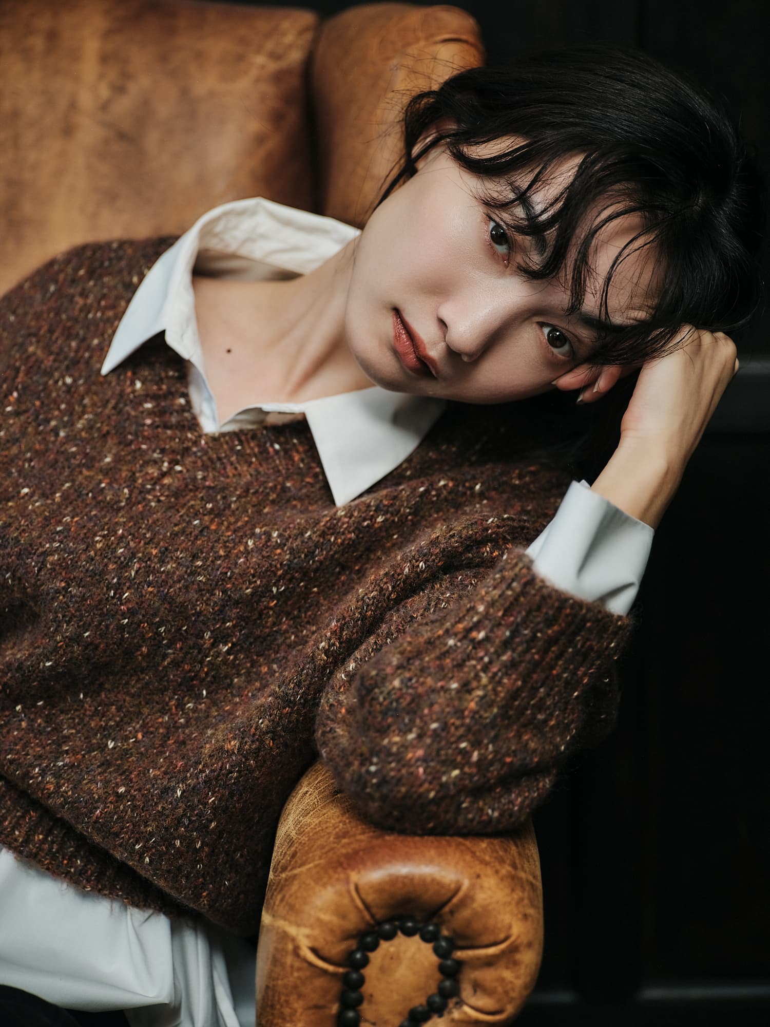 ヴィンテージライクミックスヤーンニット | 小柄・低身長女性向け