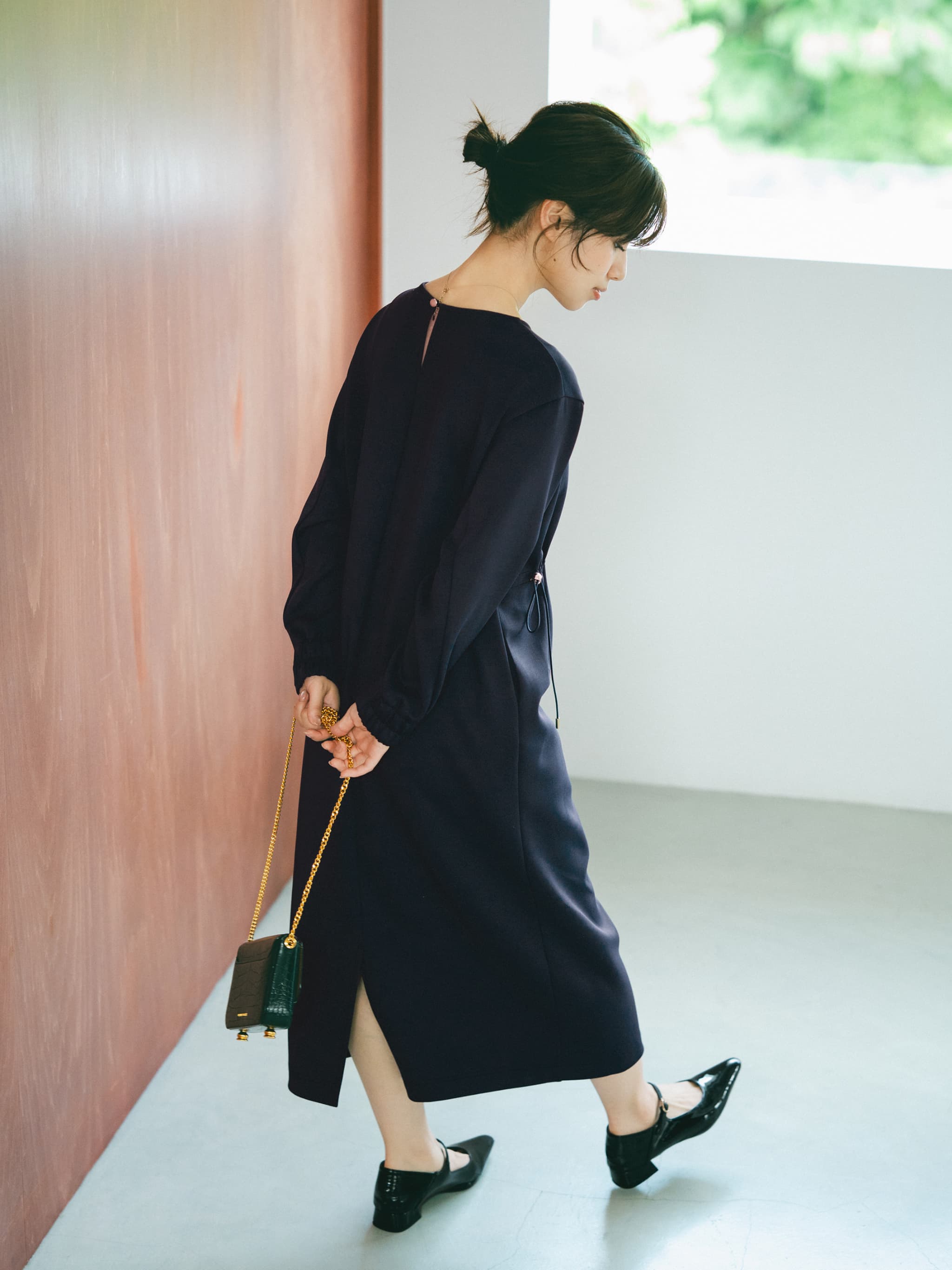 ドロストデザインダンボールワンピース-short & regular | 小柄・低