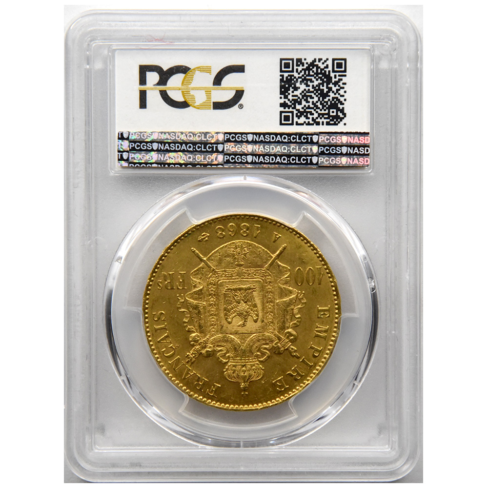 フランス 1868-A ナポレオン3世 100 フラン 金貨 PCGS MS 62 84672613