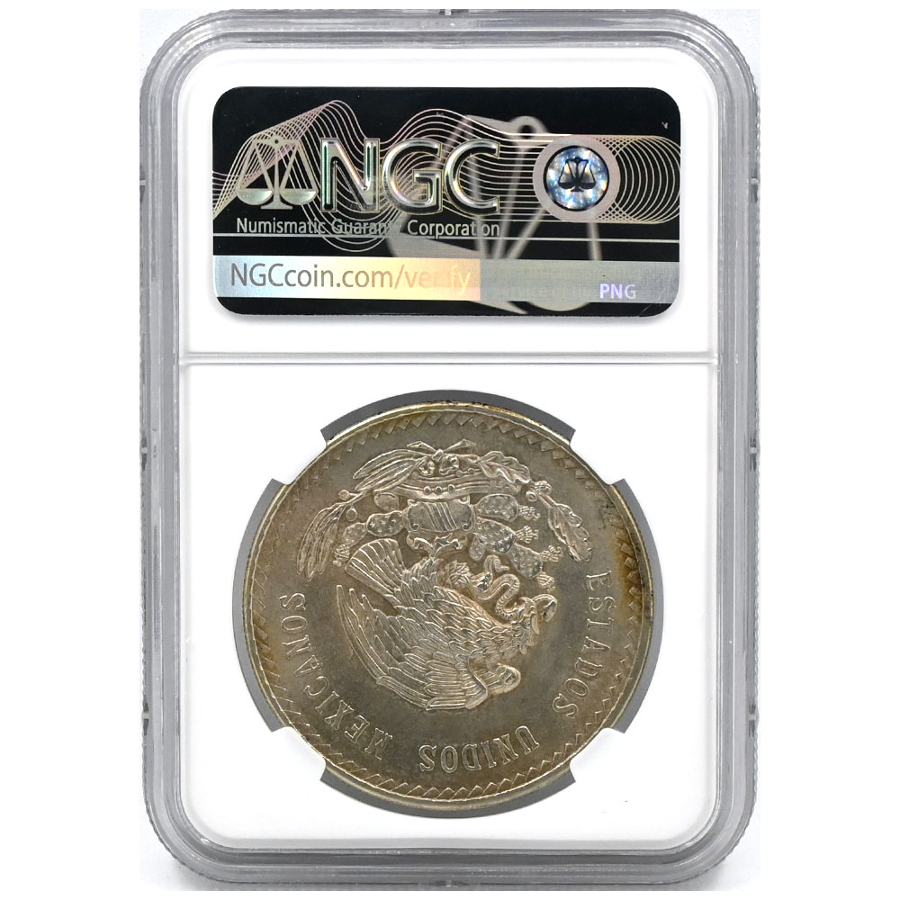 メキシコ 1948Mo クアウテモック王 5ペソ 銀貨 NGC MS62 6652407004