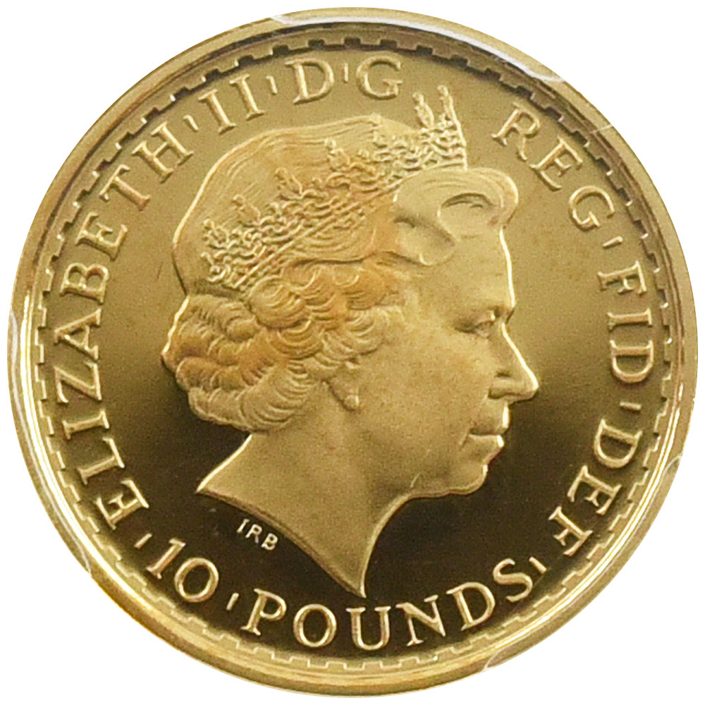 イギリス 2012 エリザベス2世 10ポンド 金貨 PCGS PR70DCAM