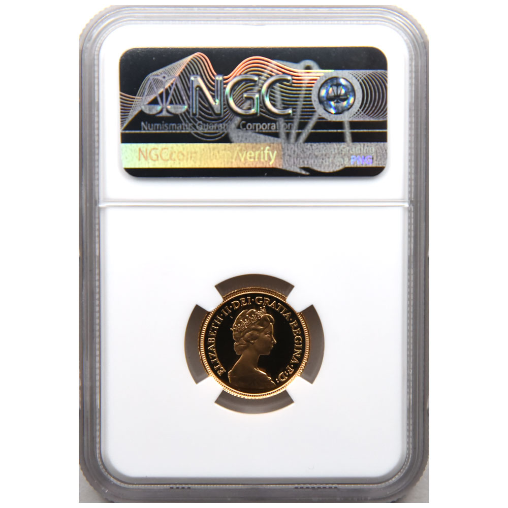 イギリス 1983 エリザベス2世 1/2ソブリン 金貨 NGC PF 69 ULTRA